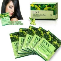 BSY Black BOX 20 Shampo Noni Halal Menghitamkan Rambut Alami Asli ORI
