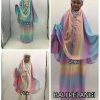 mukena anak tanggung terbaru untuk umur 7-12 th bali pelangi