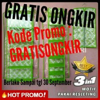 Jual Rak set 3in1 Gantung Bermotif + Resleting (Sepatu Tas Jilbab) Murah