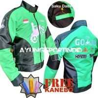 Jual Jaket Gojek Parasut Taslan Waterproof Bendera Merah Gak Panas Murah