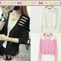 Jual CVIC cardy v neck tulle Murah