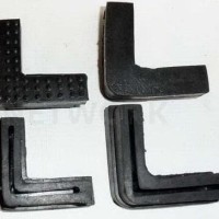 BARU kaki karet untuk rak besi siku 4x4 cm TERMURAH