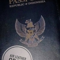 Jual Passport case / Passport cover / Passport holder leather Black edition Murah