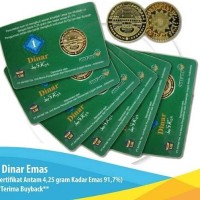 Jual Koin Pecahan 1 Dinar ANTAM ber GARANSI Buyback Seumur Hidup1 Murah