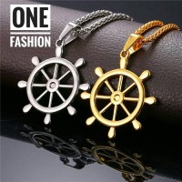 Jual Kalung Titanium Liontin kemudi kapal opsi besar Murah