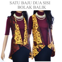Jual Tunik vest Cardigan Batik atasan bolero A431A433 outer batik Murah