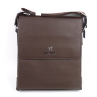 Tas Kulit Pria Slimbag Bodybag Import Branded - AIGNER GGNS BROWN
