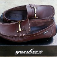 Jual sepatu slip on kulit yonkers king Murah