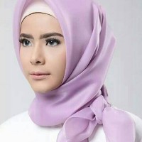 Jual hijab organza silk ori premium square Murah