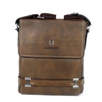 Tas Pria Slimbag Bodybag Import Branded - AIGNER ANR BROWN