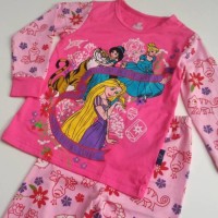 Jual Piyama Anak cewek Caluby Princess Rapunzel, Jasmine, Ci Diskon Murah