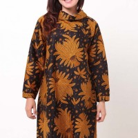DRESS BATIK MIDI PANJANG BA8615