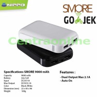 Jual Hippo Smore 9000 mAh SP Simple Pack Powerbank Bagus Tahan Kuat Murah Murah