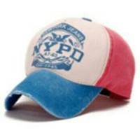 Topi Impor Pria Sobek Buluk Baseball Cap NYPD Sport