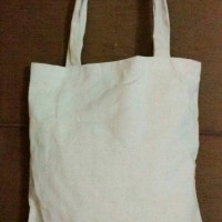 Jual Tote Bag Canvas (kanvas) polos, 33 x 37 cm Murah