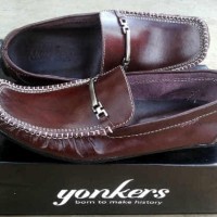 Jual sepatu slip on kulit yonkers mocasin Murah