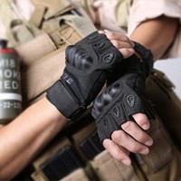 Jual Sarung Tangan Half Finger Gloves Protection Pad Army Ou Baru Murah