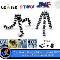 Gorillapod / Flexible Tripod Ukuran LARGE For VLOG Action Cam & DSLR