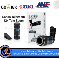 Jual Lensa Telezoom 12x Tele Zoom Universal Smartphone Clip Premium Quality Murah