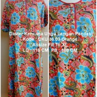 Jual Daster Batik Lengan Pendek Kencana Ungu Label Biru Kode 36.03 Orange Murah
