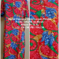 Jual Daster Batik Lengan Pendek Kencana Ungu Label Biru Kode 36.02 Merah Murah