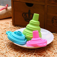 Jual PROMO Corong Air Silicone Minyak Flexible Lipat Portable Colorful Sili Murah
