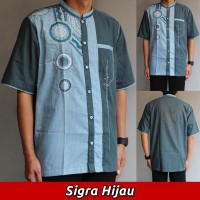 Jual Baju Koko Muslim Pria Dewasa, Bordir Modern Me.017 - Lengan Pendek Murah