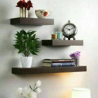 Jual Promo 3 pcs rak melayang floating shelves rak gantung serba guna 40 cm Murah
