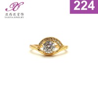 Cincin Lapis emas Permata Perhiasan imitasi Yaxiya Jewelry 224
