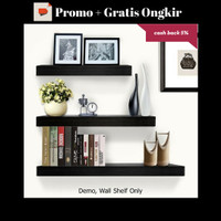 Jual Promo Rak Dinding 1 Set @40,30,20 Lebar 12 cm Promo khusus Hari Ini !! Murah