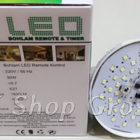 Jual M1554 Lampu Bohlam LED Remote dan Timer 30 Wat KODE QE1554 Murah