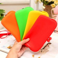 Tas Kosmetik Silikon Korea / Dompet Koin / Big Clutch Wallet Hand Bag
