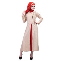 Baju Muslim Wanita - Gamis - Warna Orange-krem