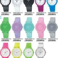 Limited Jam Tangan Wanita Warna Putih Transparan Q&Q Vq94 Qq