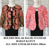Jual Blazer Bolero batik bolak balik blouse atasan kerja kantor seragam Murah