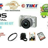 KAMERA MIRRORLES CANON EOS M3 KIT 15-45 STM ( PAKETAN MURAH )