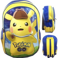 Jual TAS RANSEL SEKOLAH ANAK SD POKEMON GO PIKACHU TOPI 3D TIMBUL - BEST Murah