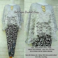 Jual TK2 set cape brukat white Murah