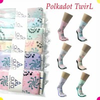 Jual Kaos Kaki Jempol Polkadot TwirL Murah