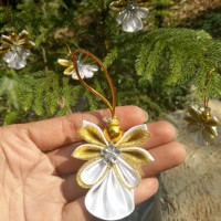 Jual Hiasan Natal/ Pohon Natal Angel /Christmas Ornamen/ Aplikasi bunga Murah