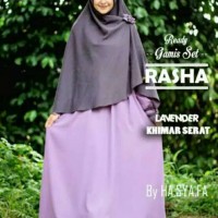 Rasha set lavender by hasyafa baju muslim syari hijab modern