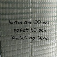 Jual botol asi 100 ml paket 50 pcs khusus go-send Murah
