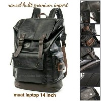 Jual tas ransel pria import/tas kulit pria import/tas sekolah kuliah kerja Murah
