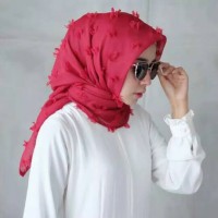 Jual jilbab segi empat squre rubi Murah