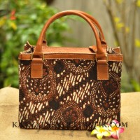 Jual Tas Kulit Batik Tulis Parang Barong Cuwiri Sogan Murah