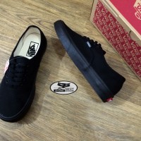 Sepatu Vans Authentic Full Black Premium Import