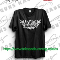 Jual Kaos Distro Sablon Polyflex Game Games Mobile Legend 2 Murah
