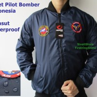 Jual BARU !! Jaket Bomber Pilot USA Jerman Rusia Indonesia + Emblem , Murah Murah