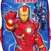 Jual TAS TROLEY T SEKOLAH ANAK IRON MAN BLUERED 3D TIMBUL IMPORT HARD COVER Murah
