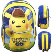 Jual TAS RANSEL SEKOLAH ANAK SD POKEMON GO PIKACHU TOPI 3D TIMBUL - BEST Murah